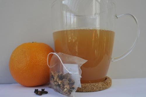 Warme mocktail fruitig avondrood