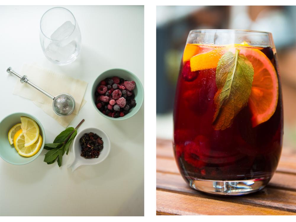 ice tea rode vruchtenthee