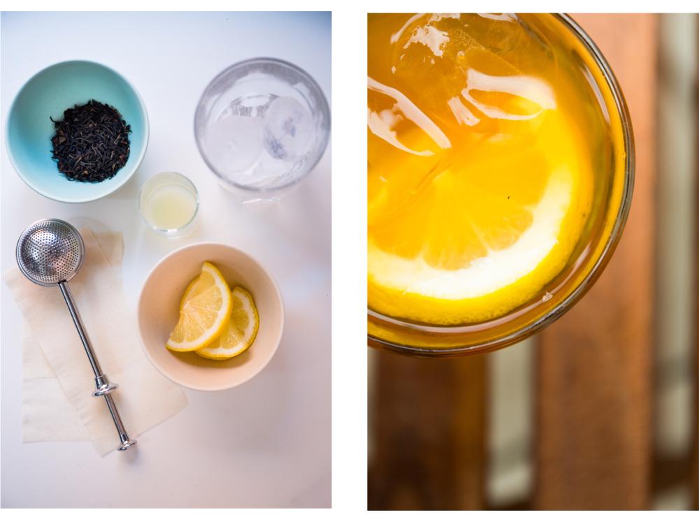 ice tea zwarte thee en citroen