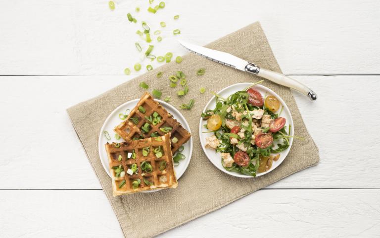 meer groenten eten hartige wafels