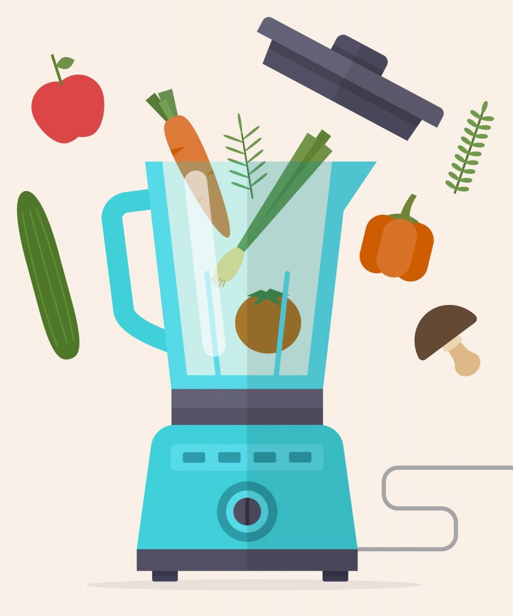 meer groenten eten mixen pureren