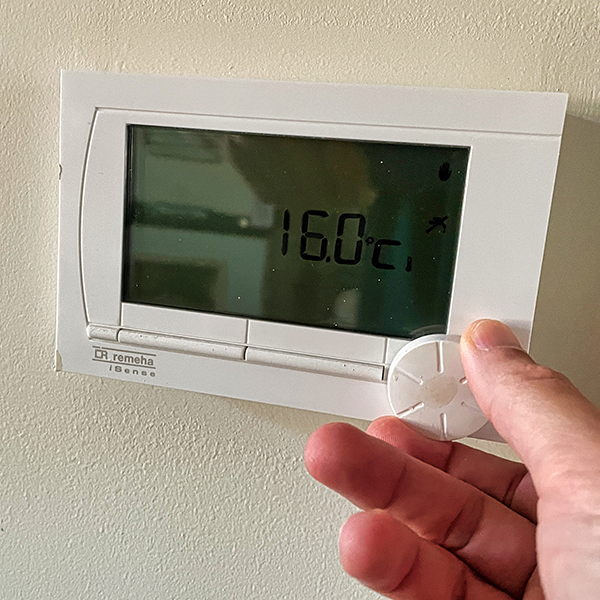 Verwarming op 16 graden