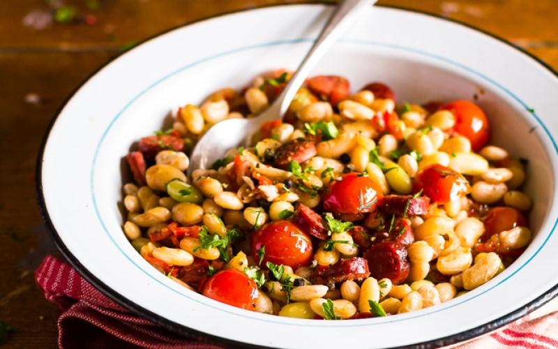 griekse wittebonensalade