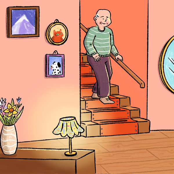 Illustratie valpreventie hal